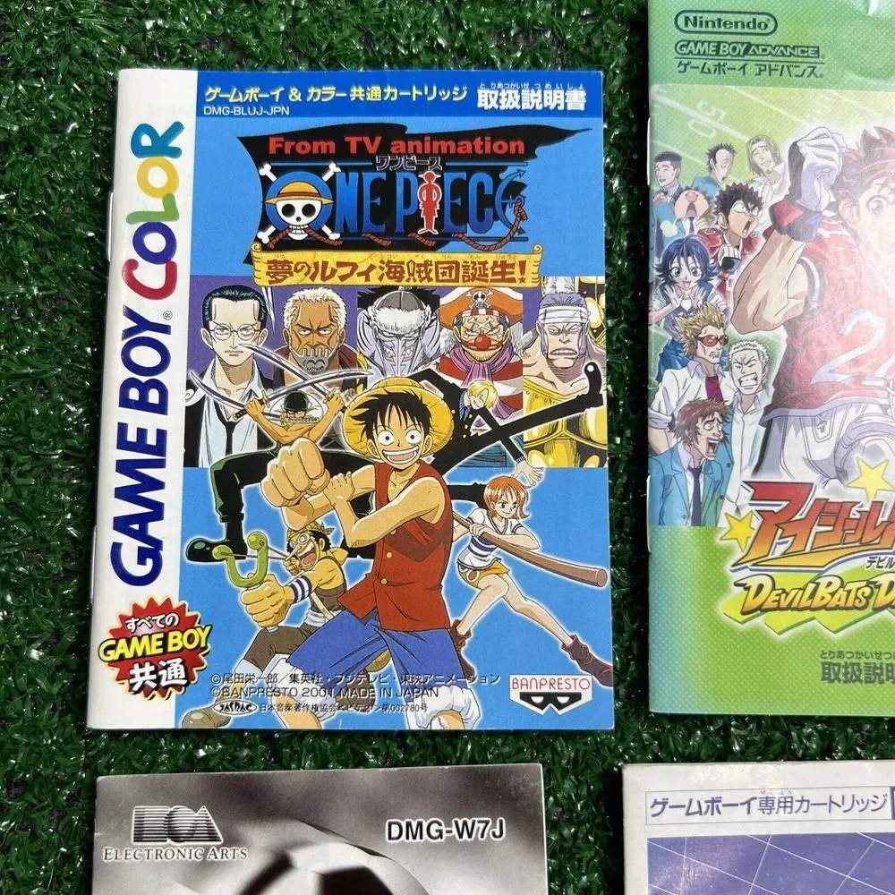 Gameboy Japan Import Manuals Only Lot Of 4 One piece Deviants‎ Othello Soccer